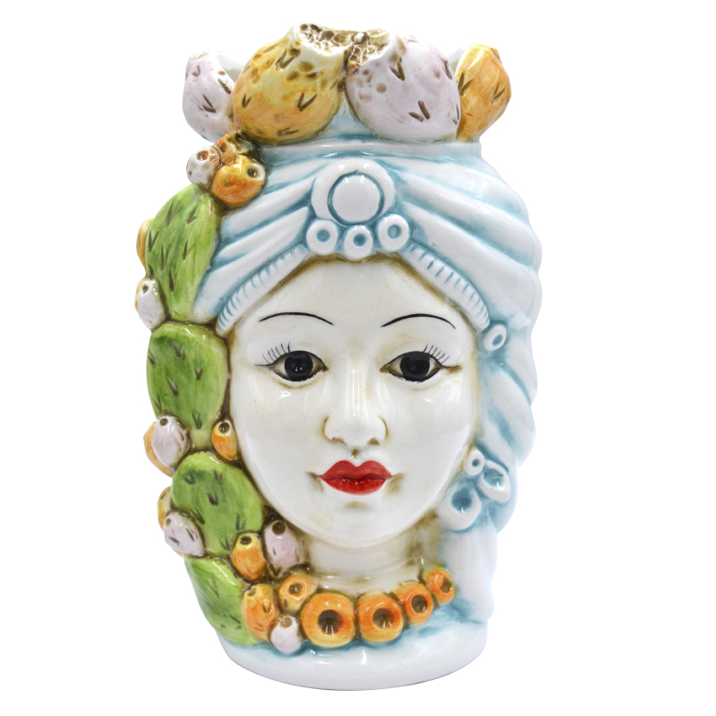 Testa Di Moro D 32 Cm Ficodindia Pastello Donna