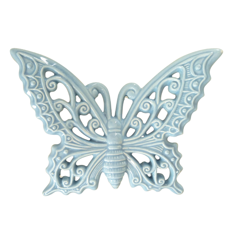 Farfalla G 7 Cm C/Magnete Celeste