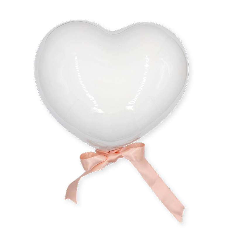 Cuore Cm 10 X 10 H Bianco