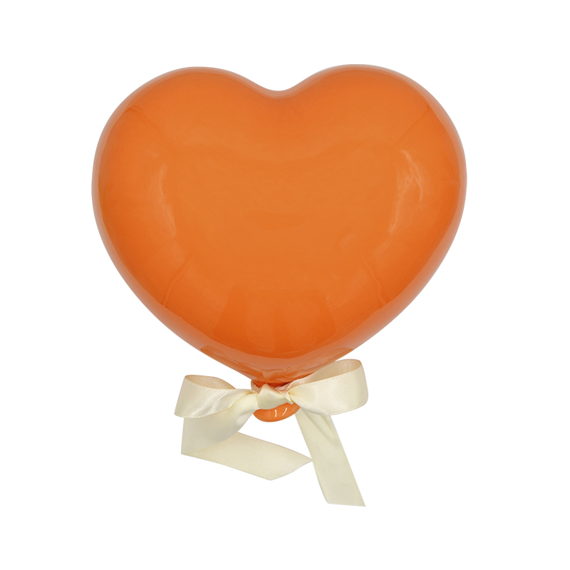 Cuore H 15 X 15 Cm Arancione